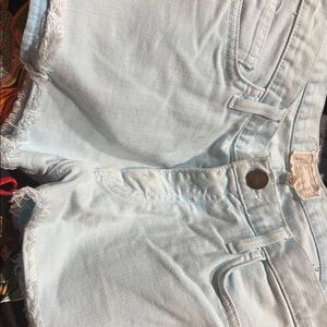 Current/Elliott Sky Blue Denim Shorts